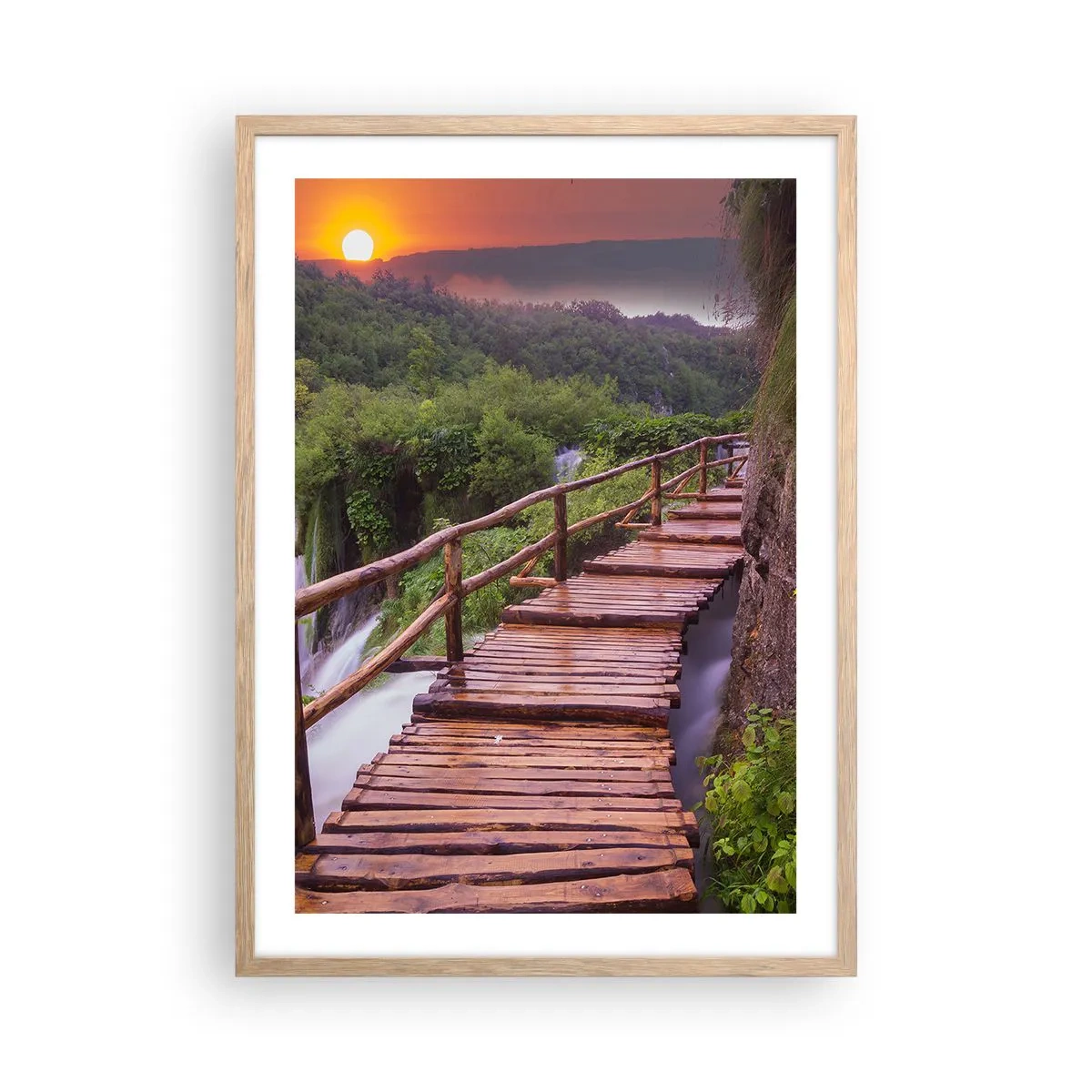 Poster in light oak frame - Unbelievable Beauty - 50x70 cm