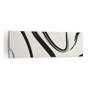 Canvas picture - Black and White Fancy - 160x50 cm