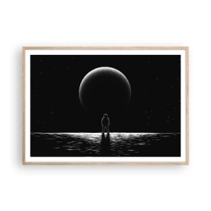 Poster in light oak frame - Face to Face - 100x70 cm