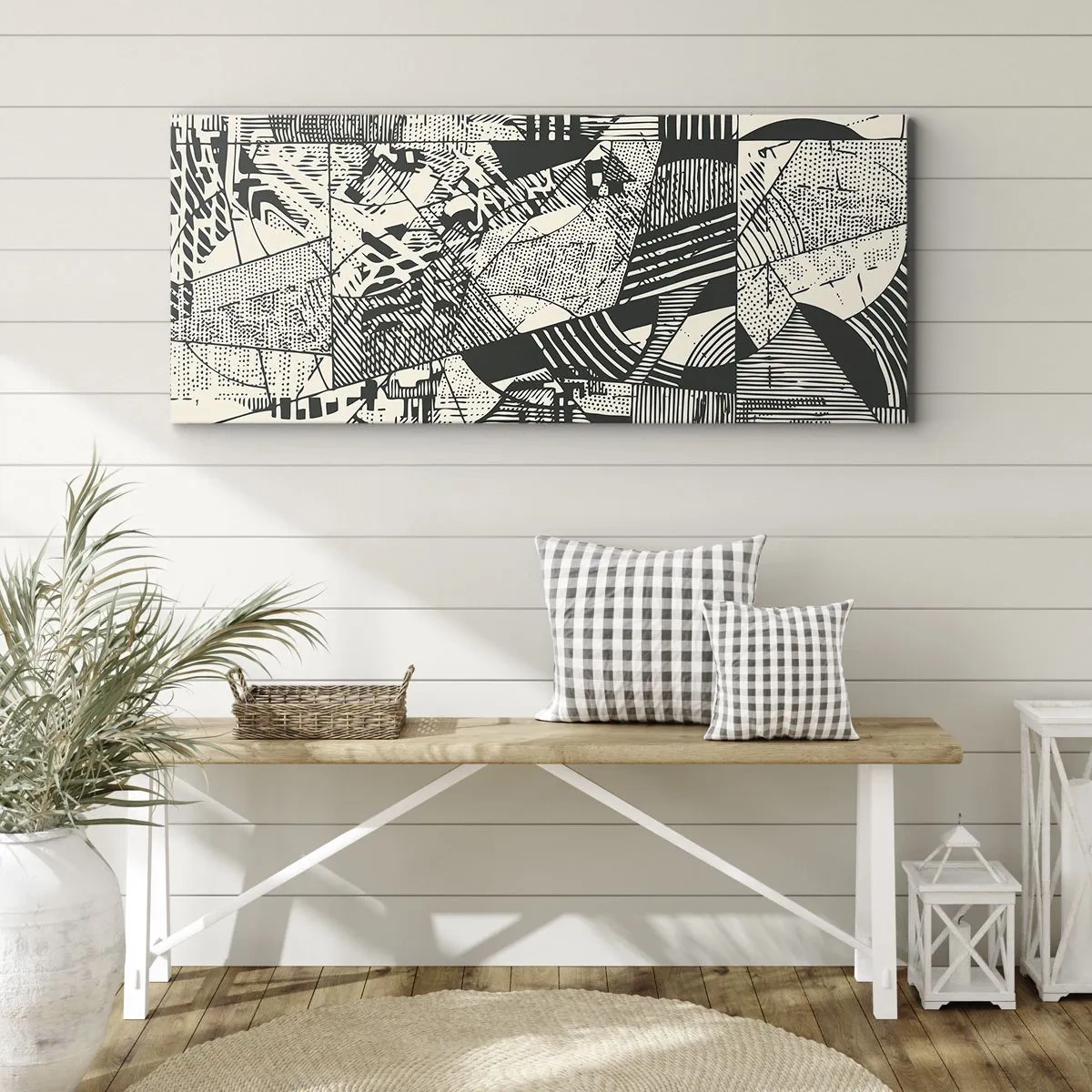 Canvas picture - Dynamics of Contemporaneity - 160x50 cm