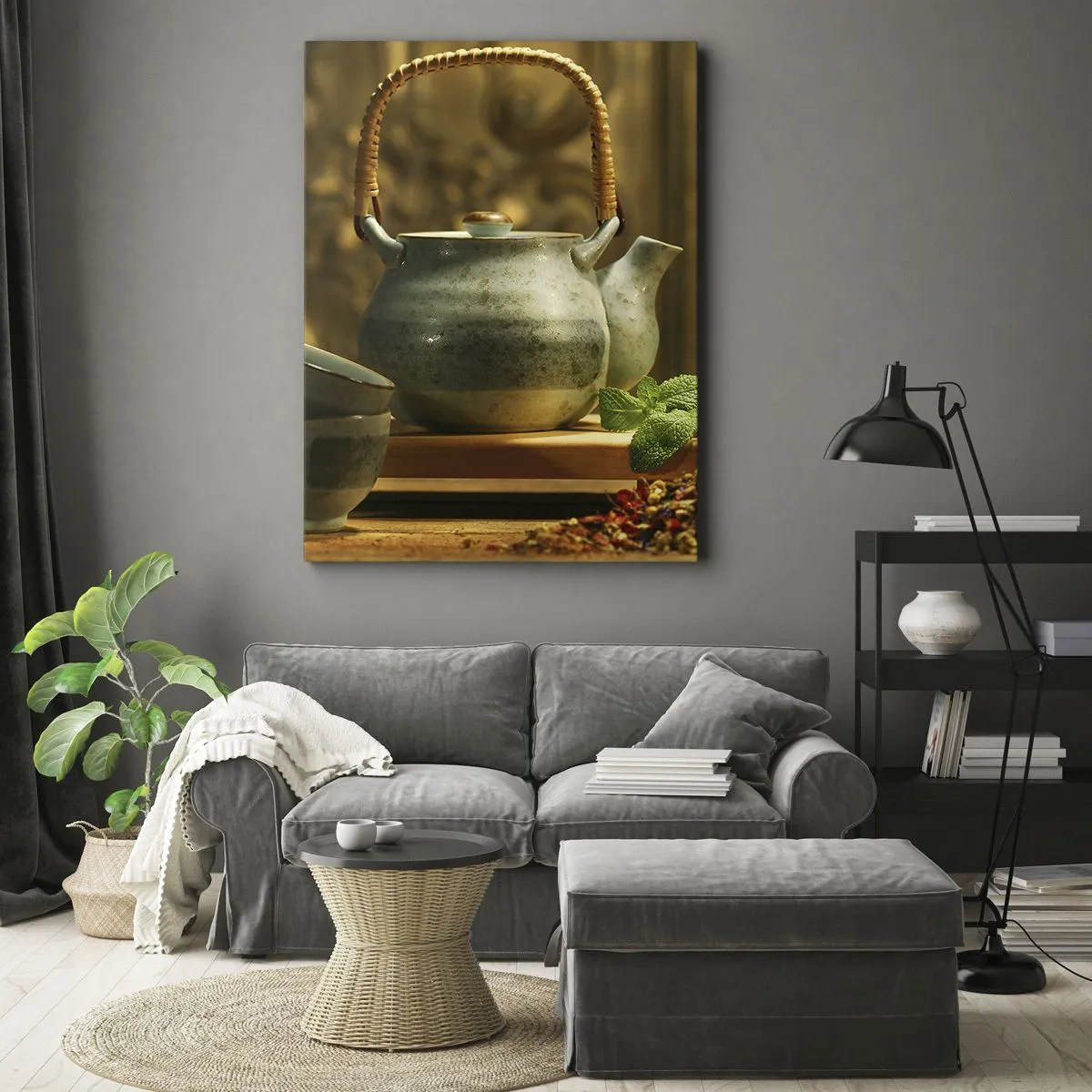 Canvas picture - Treaty about Drinking Tea - 70x100 cm