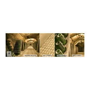 Photo Wallpaper Sample Standard Eco - Birth of Taste - Gastronomy, A bottle of wine, Wine cellar - 100x30 cm