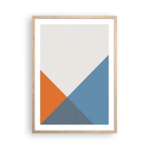 Poster in light oak frame - At an Angle… - 50x70 cm