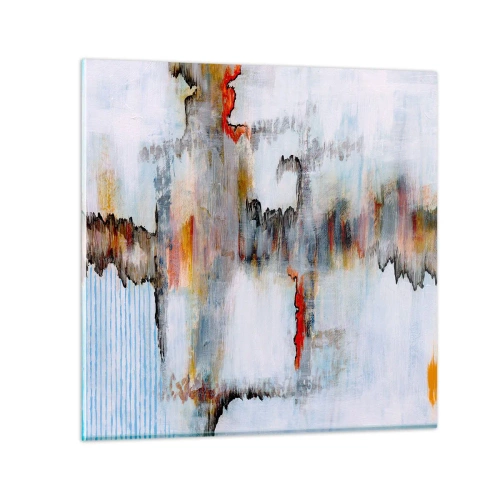 Glass picture - With a Stick on Water - 40x40 cm