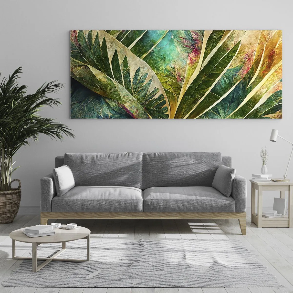 Glass picture - Colours of the Tropics - 160x50 cm
