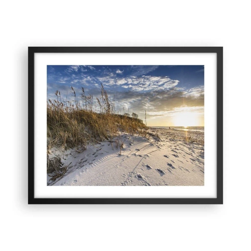 Poster in black frame - Invitation to a Walk - 50x40 cm