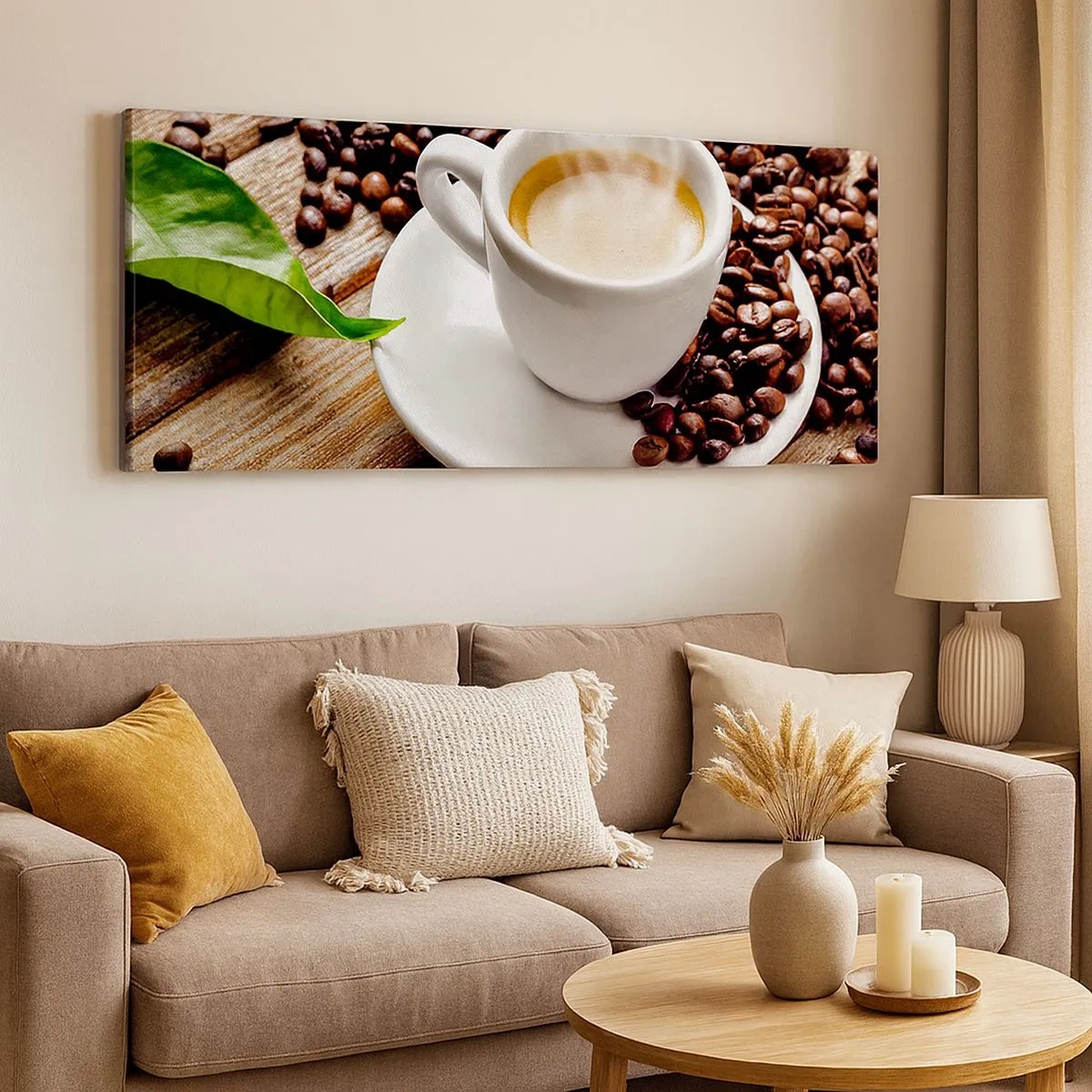 Canvas picture - Coffee Is Served - 100x40 cm