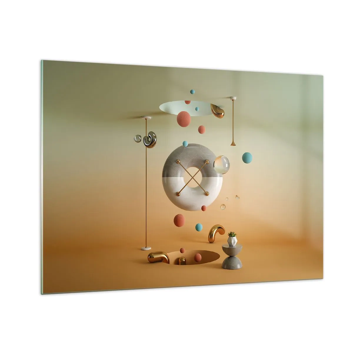 Glass picture - Anything Can Happen - 100x70 cm