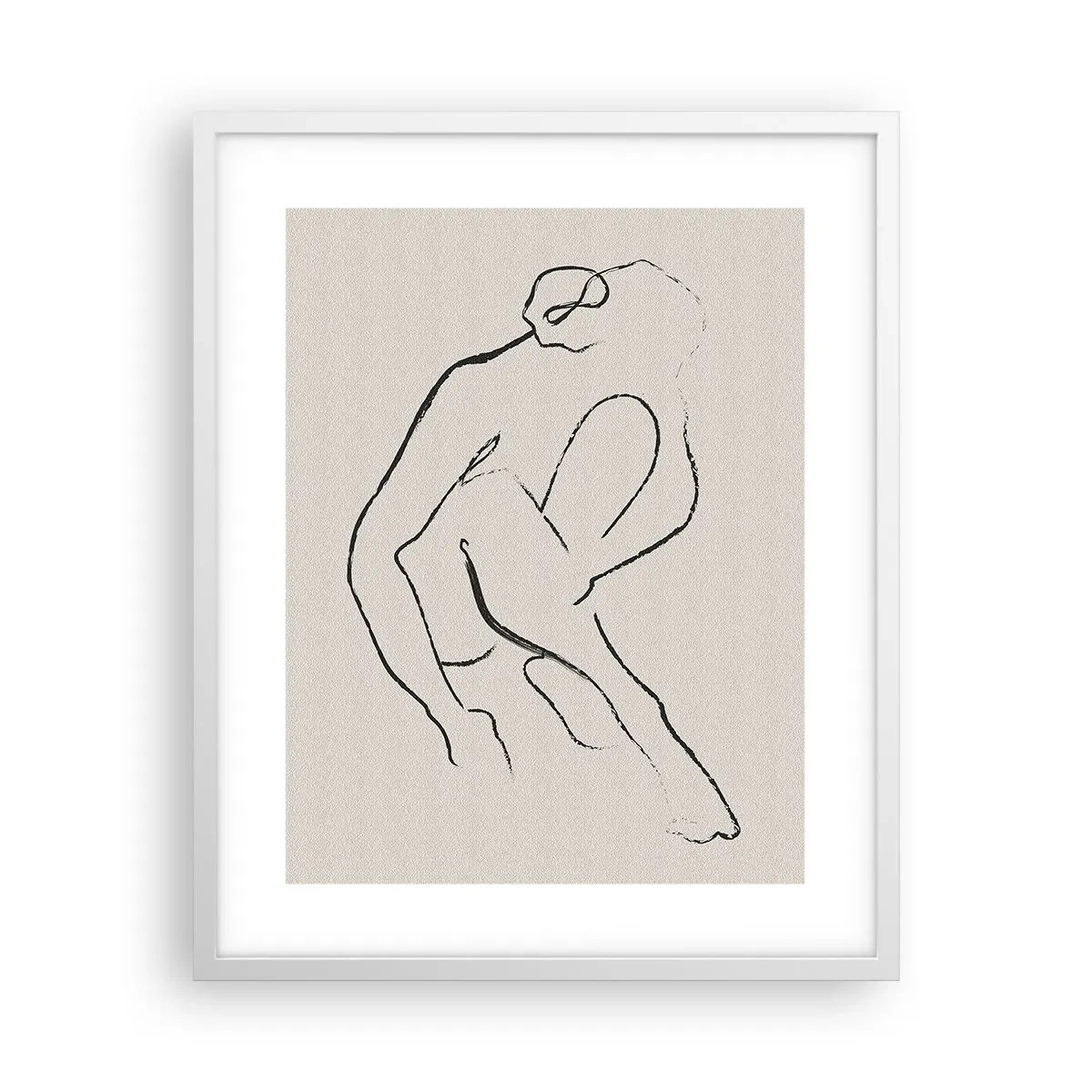 Poster in white frmae - Intimate Sketch - 40x50 cm