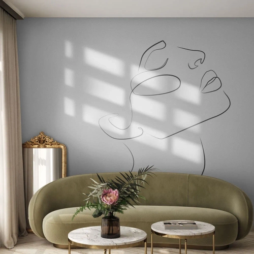 Photo Wallpaper Standard Eco - Meanders of a Dream - Woman's Face, Portrait of a Woman, Graphics - 350x256 cm