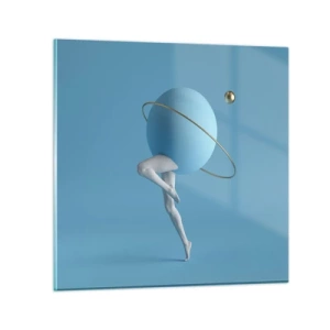 Glass picture - And Planets Are Going Crazy - 30x30 cm