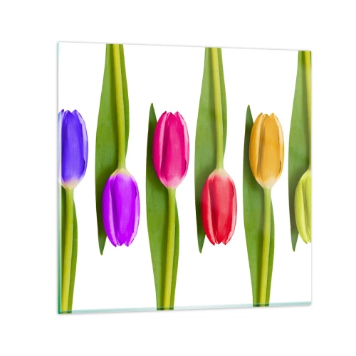 Glass picture - Rainbow Composition - 50x50 cm