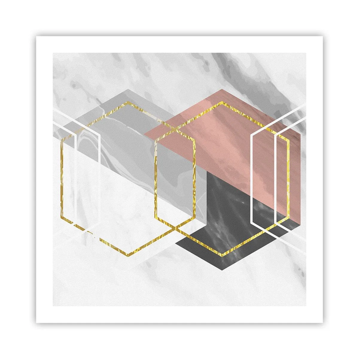 Poster - Chain Composition - 60x60 cm