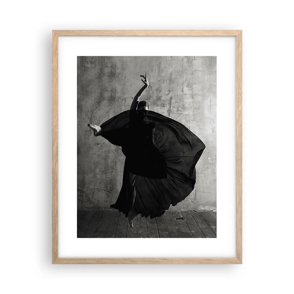 Poster in light oak frame - Full of Passion - 40x50 cm