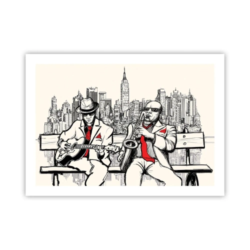 Poster - New York Improvisation - 70x50 cm