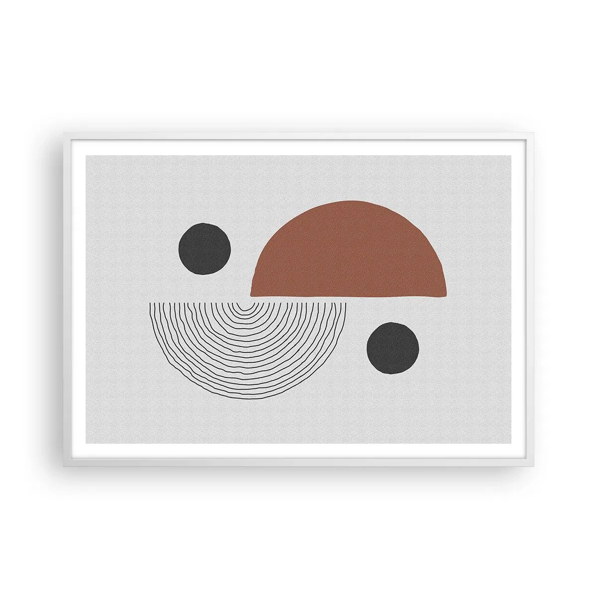 Poster in white frmae - Perfection of a Wheel - 100x70 cm