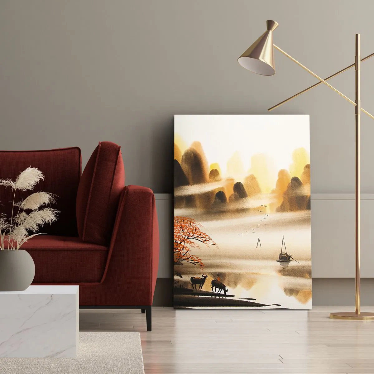 Canvas picture - Further than Far East - 45x80 cm