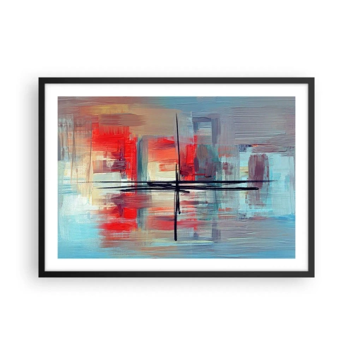 Poster in black frame - Landscape in a foreign Dimension - 70x50 cm