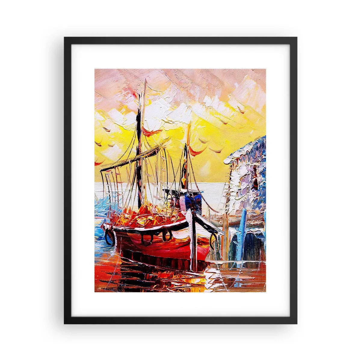 Poster in black frame - Happy Comeback - 40x50 cm