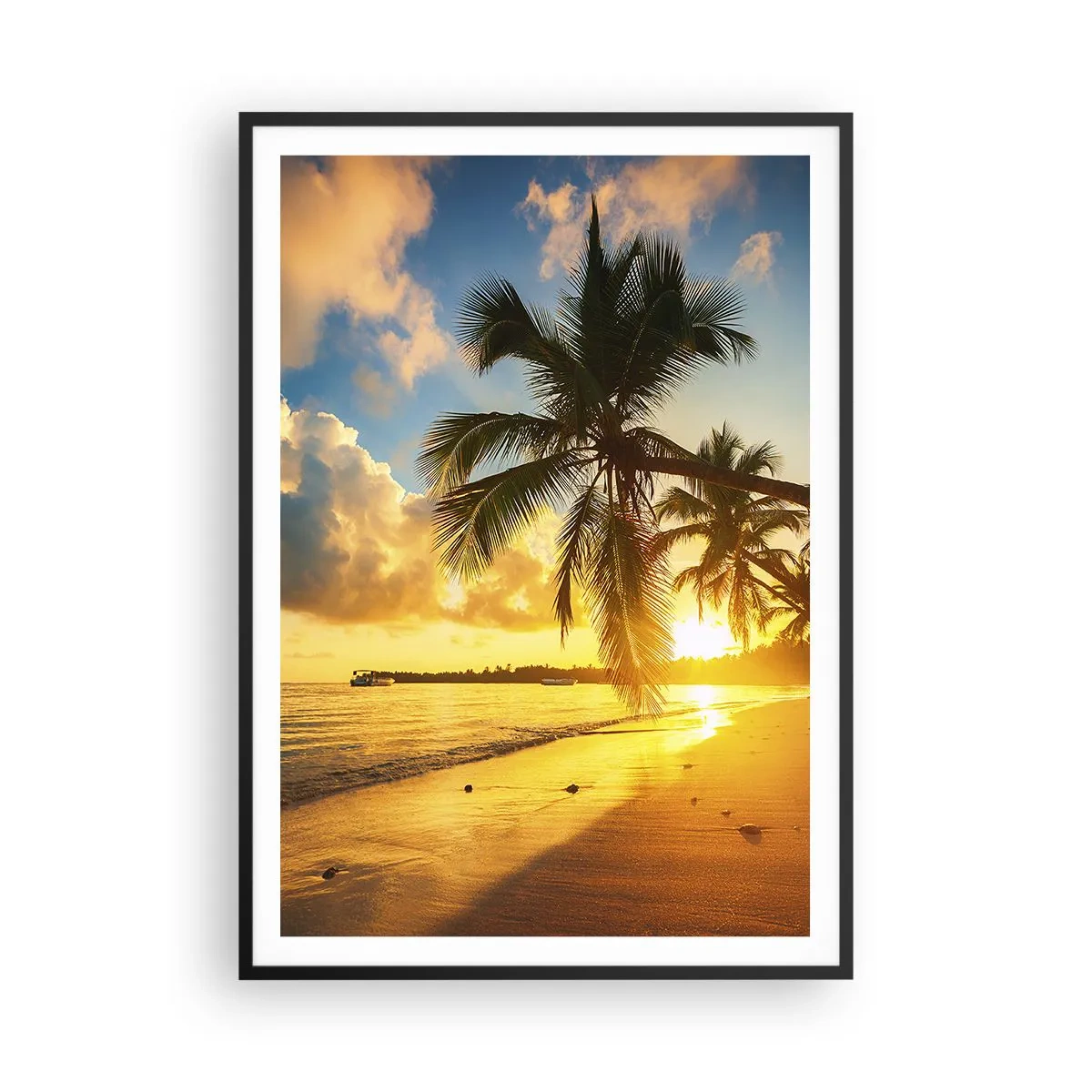 Poster in black frame - Caribbean Dream - 70x100 cm