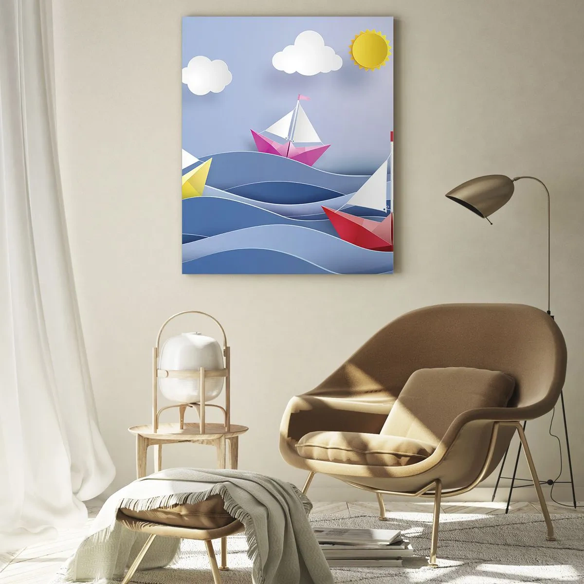 Glass picture - Rocking the Waves - 70x100 cm