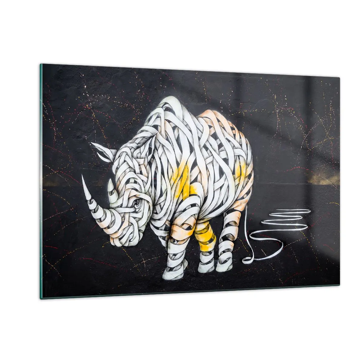 Glass picture - Thick Skin Is a Myth - 120x80 cm