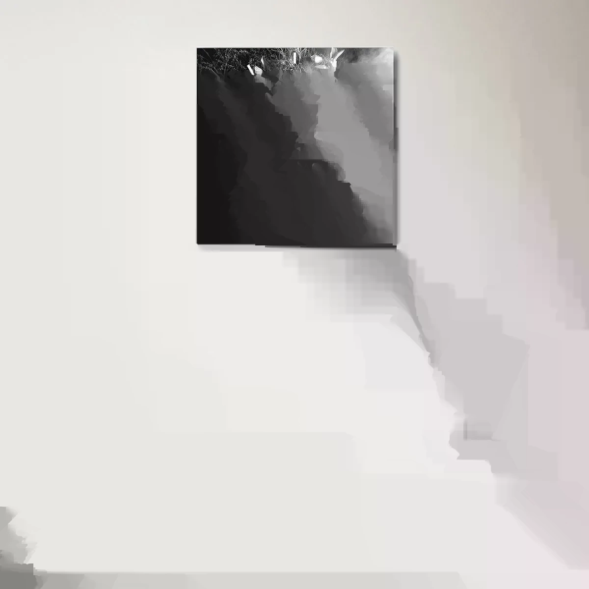 Wall clock - Clock on glass - Mother Nature - 30x30 cm