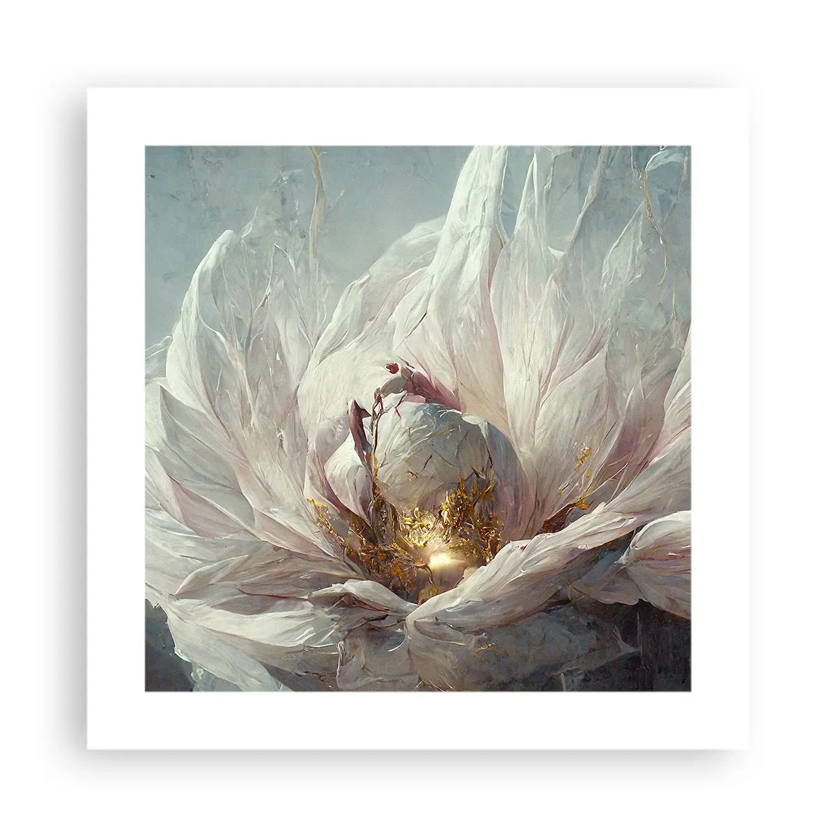 Poster - It Blooms Once Every Hunderd Years - 40x40 cm