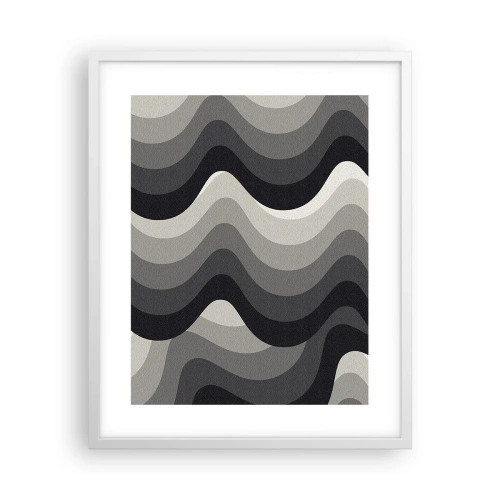 Poster in white frmae - Wave after Wave - 40x50 cm