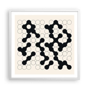Poster in white frmae - Chinese Play - Variation - 60x60 cm