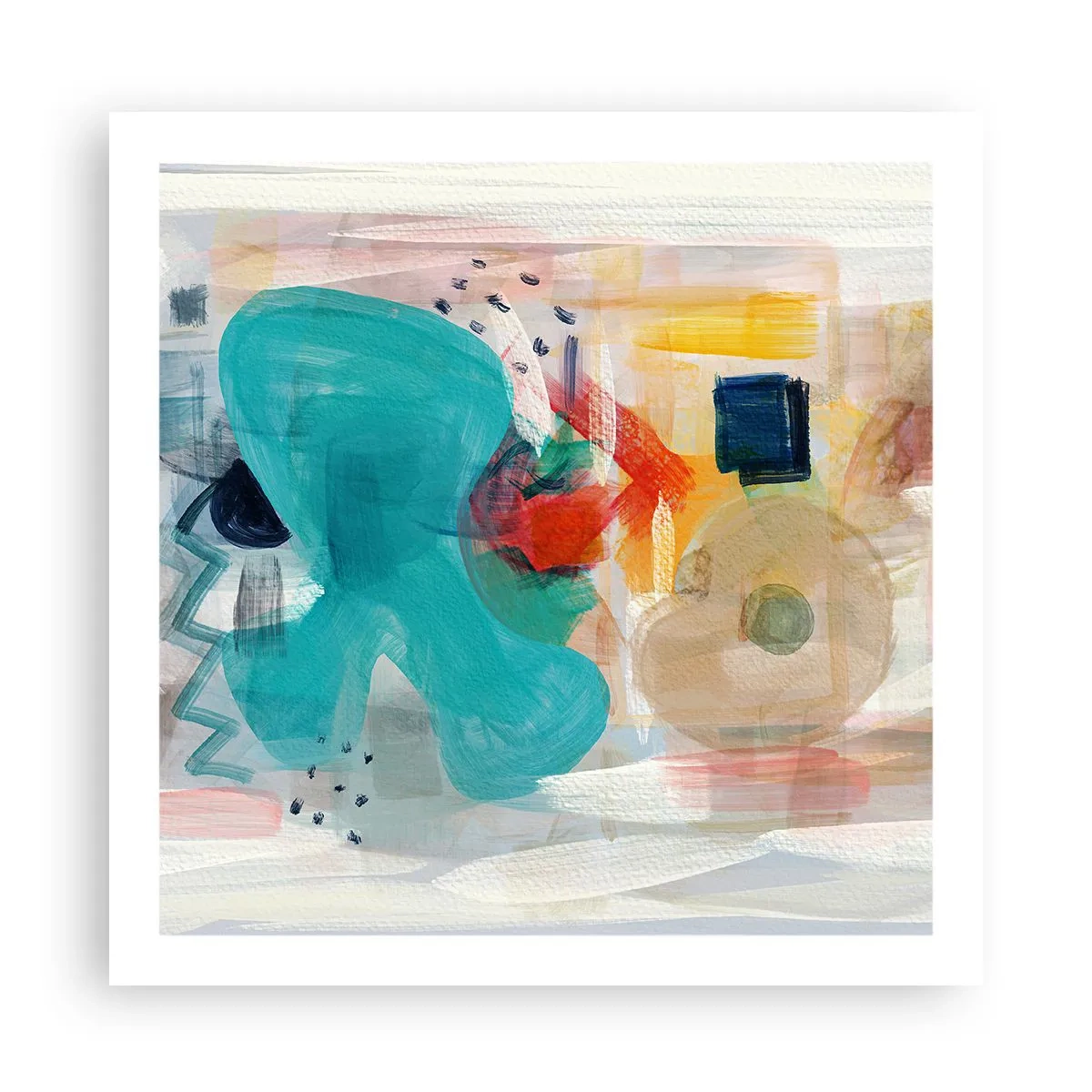 Poster - Colourful Game - 60x60 cm