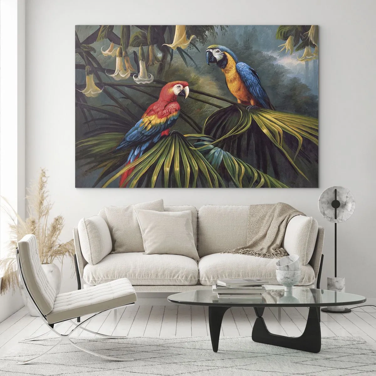 Glass picture - Romanticism in Tropics - 120x80 cm