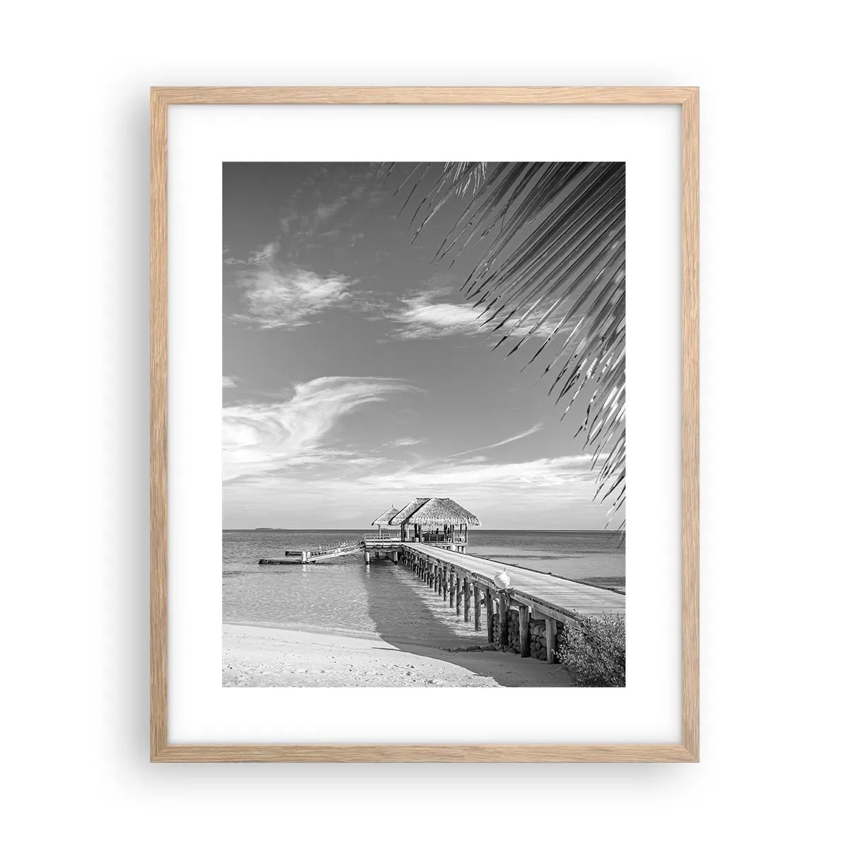 Poster in light oak frame - Memory or a Dream? - 40x50 cm