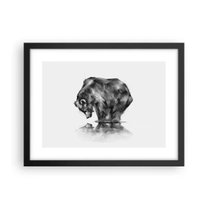 Poster in black frame - Nice to See Someone Close - 40x30 cm