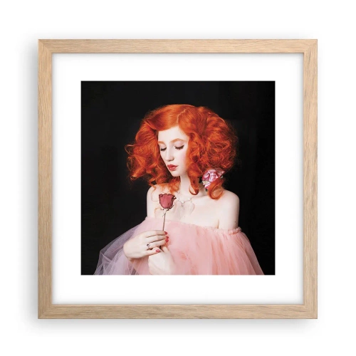 Poster in light oak frame - In Baroque Style - 30x30 cm
