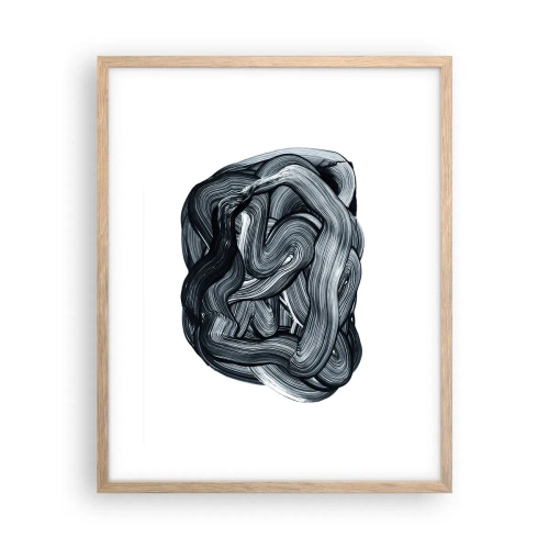 Poster in light oak frame - It's Not So simple - 40x50 cm