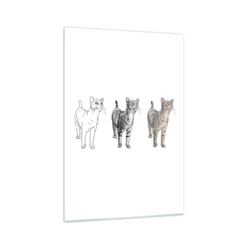 Glass picture - Drawing Lesson - 70x100 cm