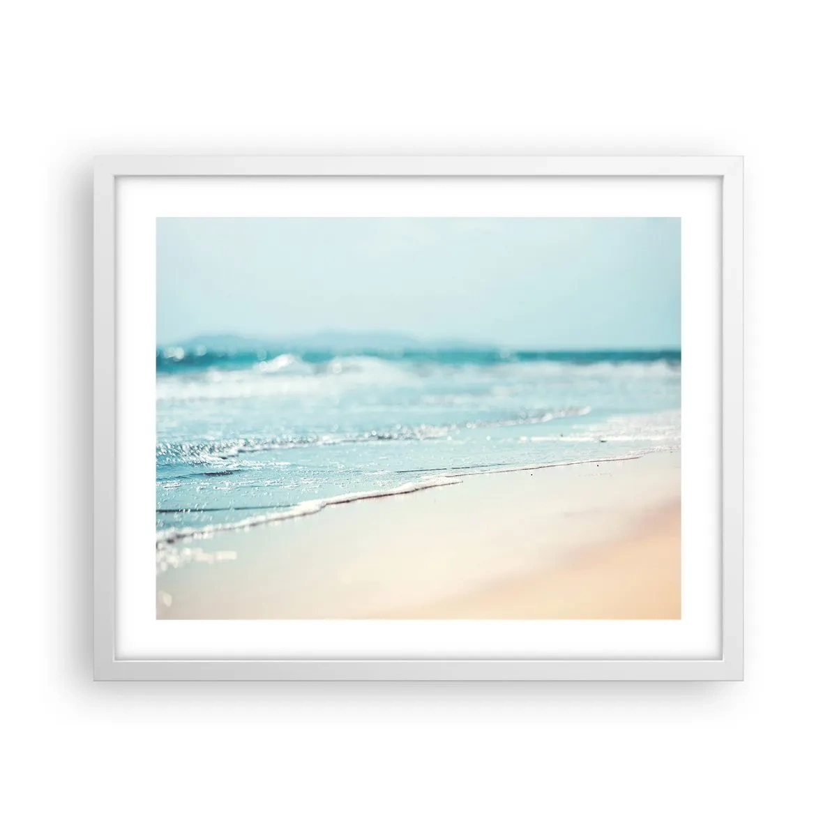 Poster in white frmae - Warmth and Breeze - 50x40 cm