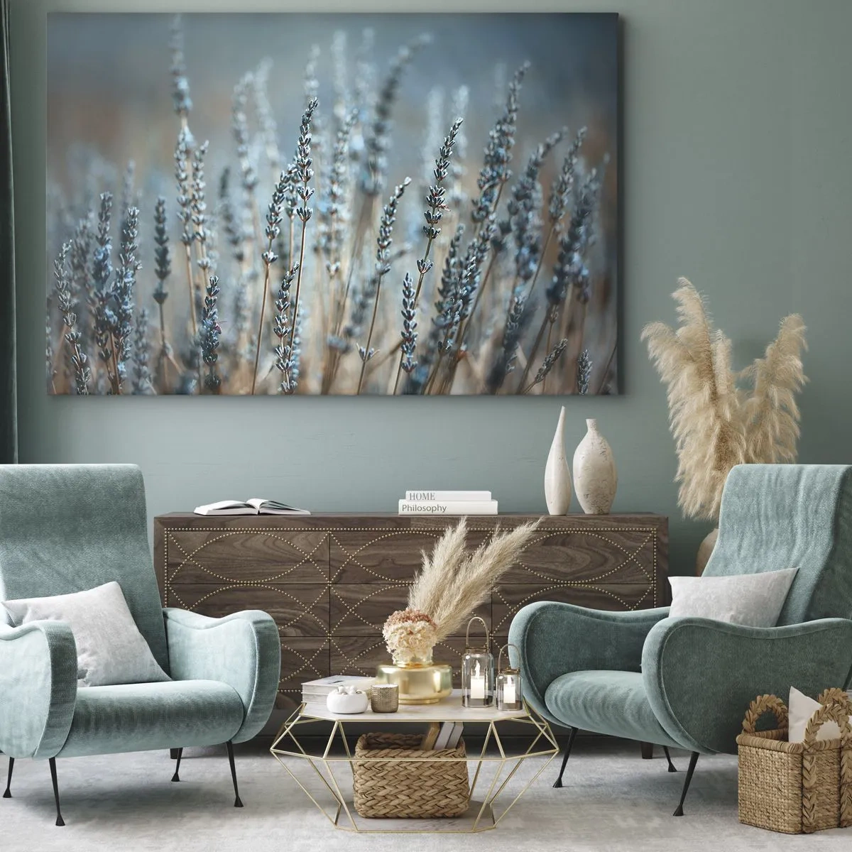 Canvas picture - Fragrant Grass - 100x70 cm