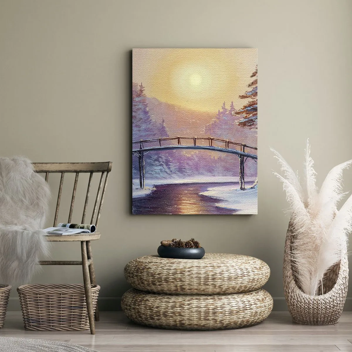Canvas picture - Four Seasons - Winter - 55x100 cm