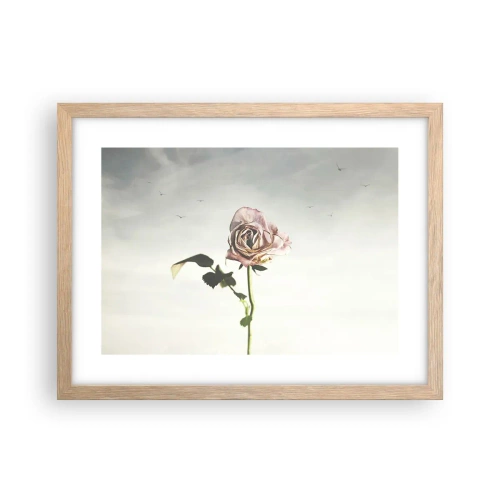 Poster in light oak frame - Welcoming of Spring - 40x30 cm