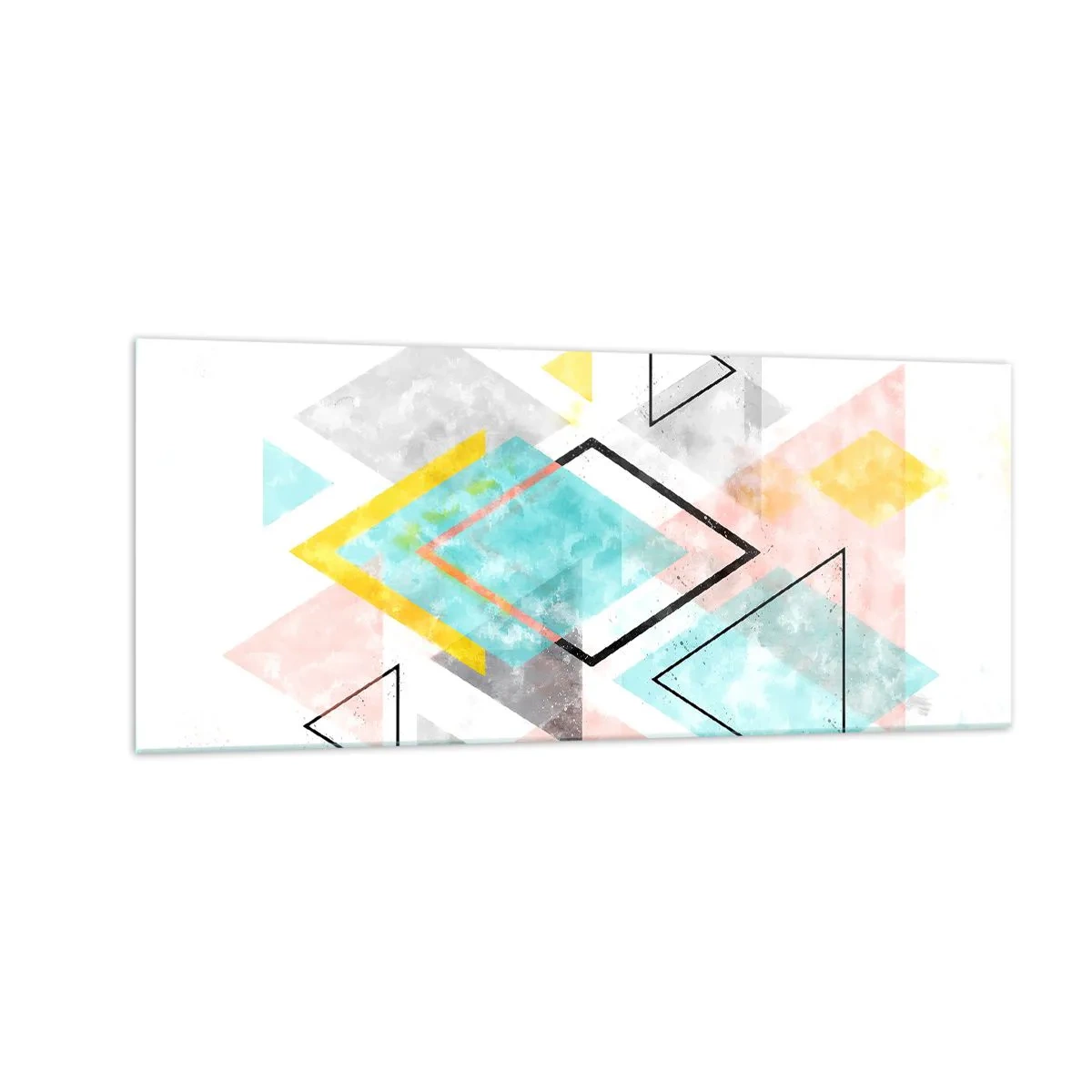 Glass picture - Geometric Play - 100x40 cm