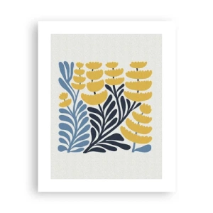 Poster - Sunny Flowerbed - 40x50 cm