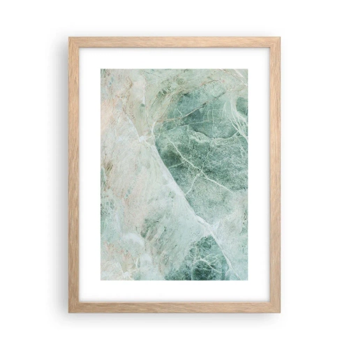 Poster in light oak frame - Noble Coolness of a Stone - 30x40 cm