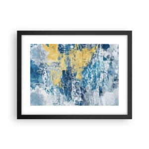 Poster in black frame - Abstract Full of Optimism - 40x30 cm