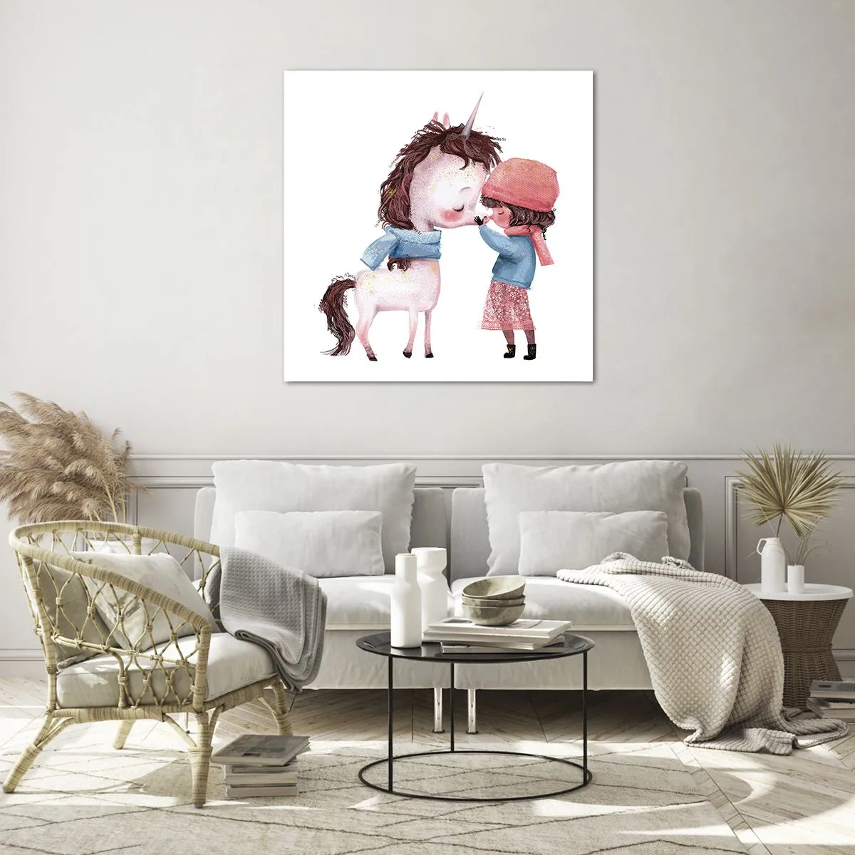 Glass picture - Winter Tale - 40x40 cm