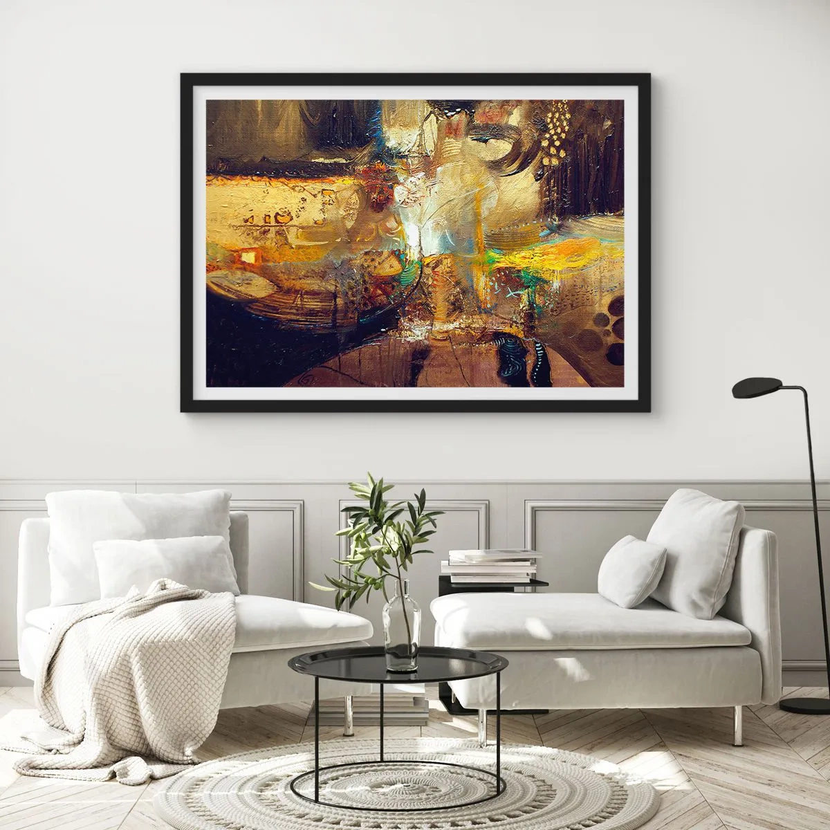 Poster in black frame - Cold, Warm, Hot - 70x50 cm