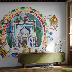 Photo Wallpaper Standard Eco - Indian Balance of the World - Buddha, India, Buddhism - 500x350 cm