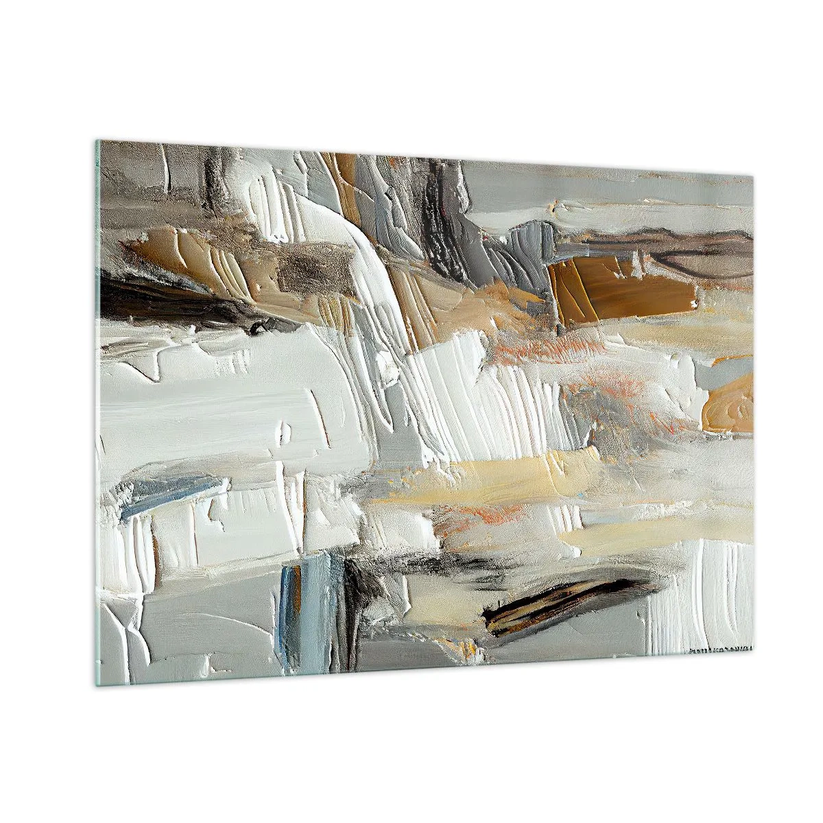 Glass picture - Layers of Colour - 100x70 cm