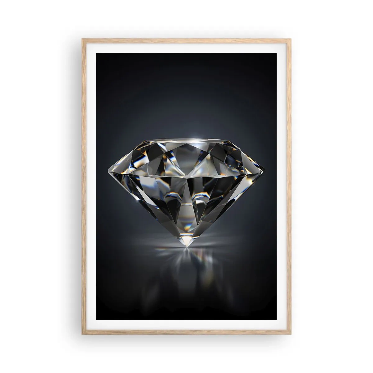 Poster in light oak frame - Girls' Best Friend - 70x100 cm